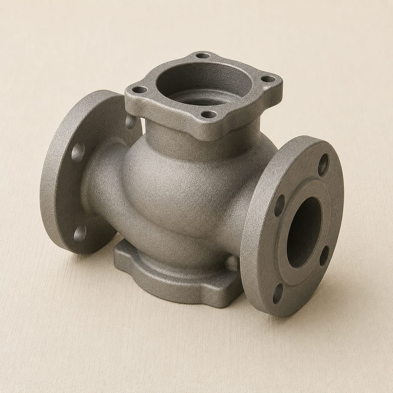 Industrial Flanged Globe Valve Body Casting